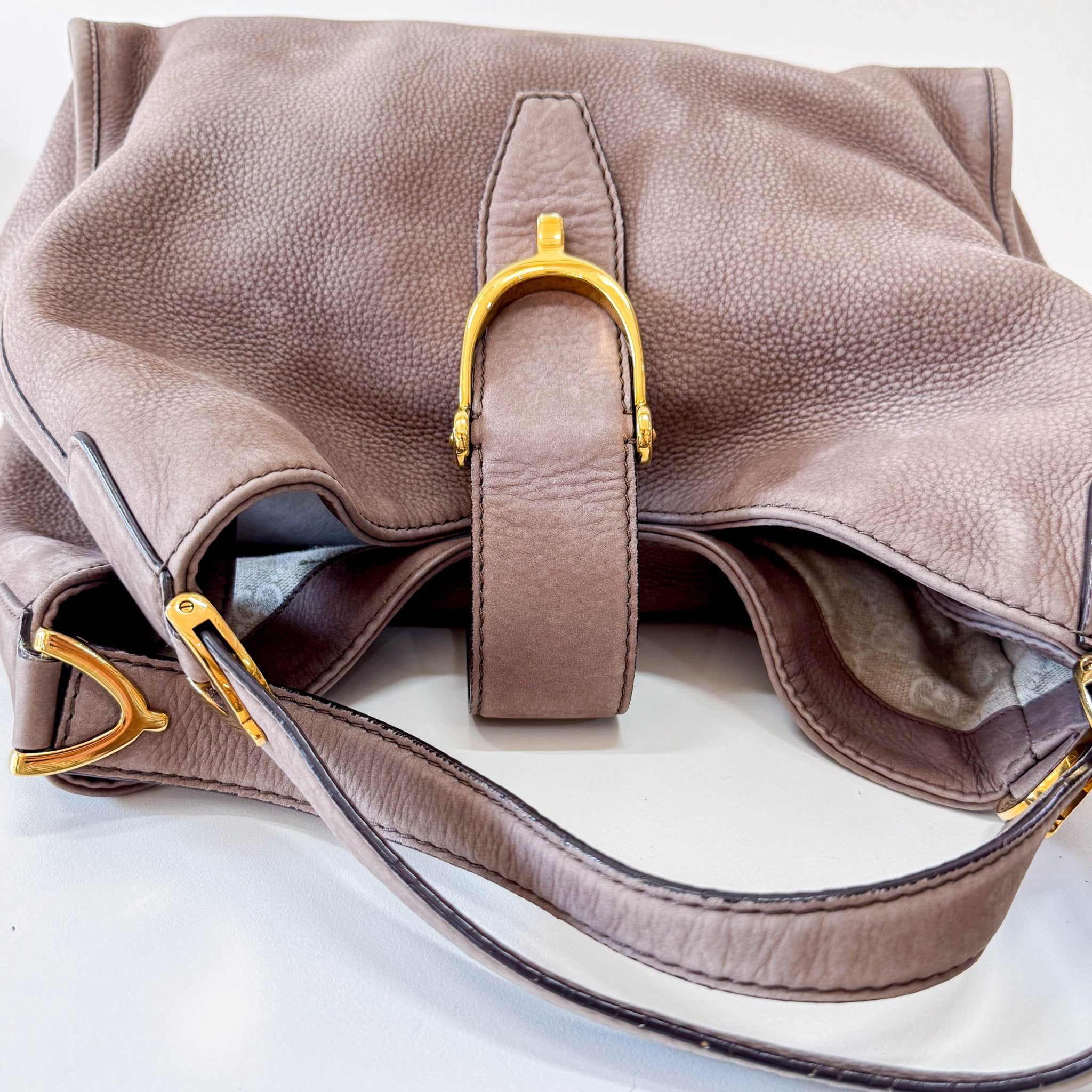 GUCCI Horsebit in Brown GG Canvas Shoulder Bag, in , Sold by HIVE PRELOVED - Shoulder Bags, ,