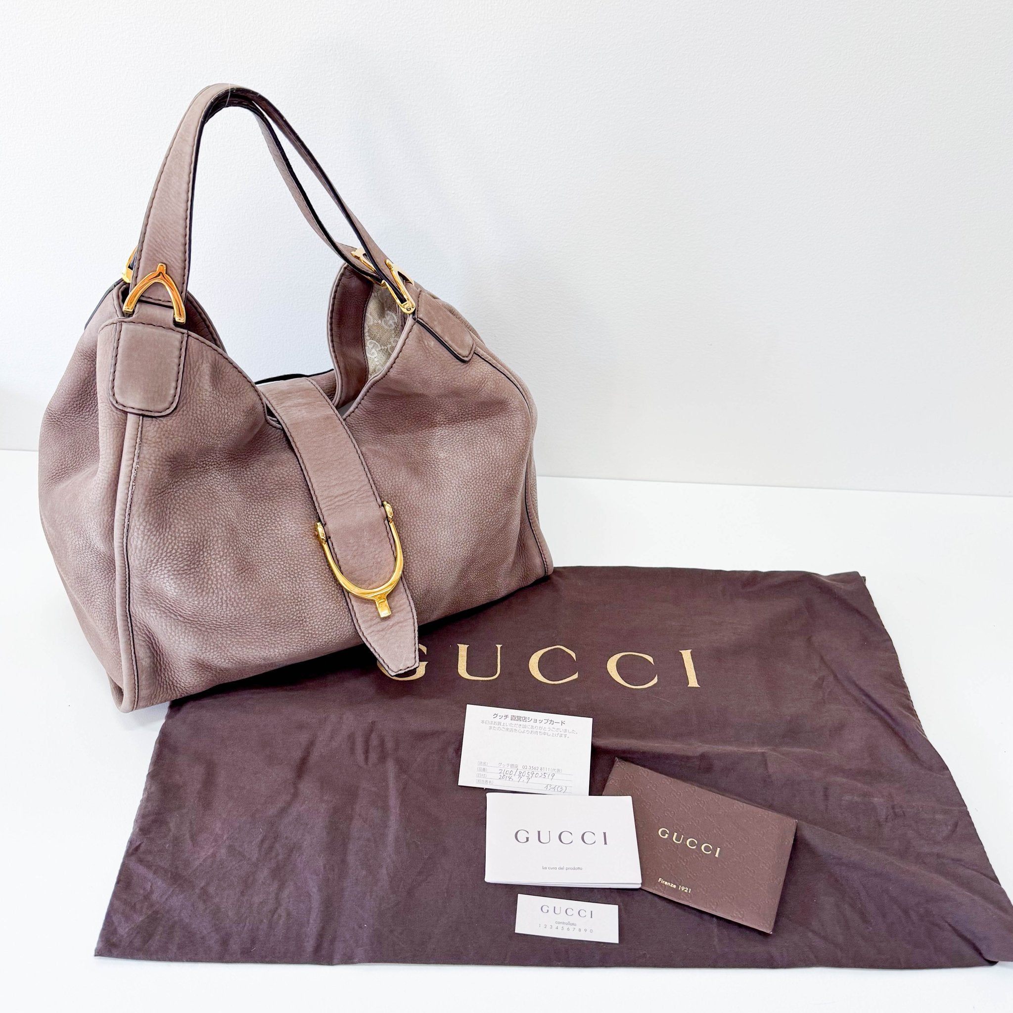 GUCCI Horsebit in Brown GG Canvas Shoulder Bag, in , Sold by HIVE PRELOVED - Shoulder Bags, ,