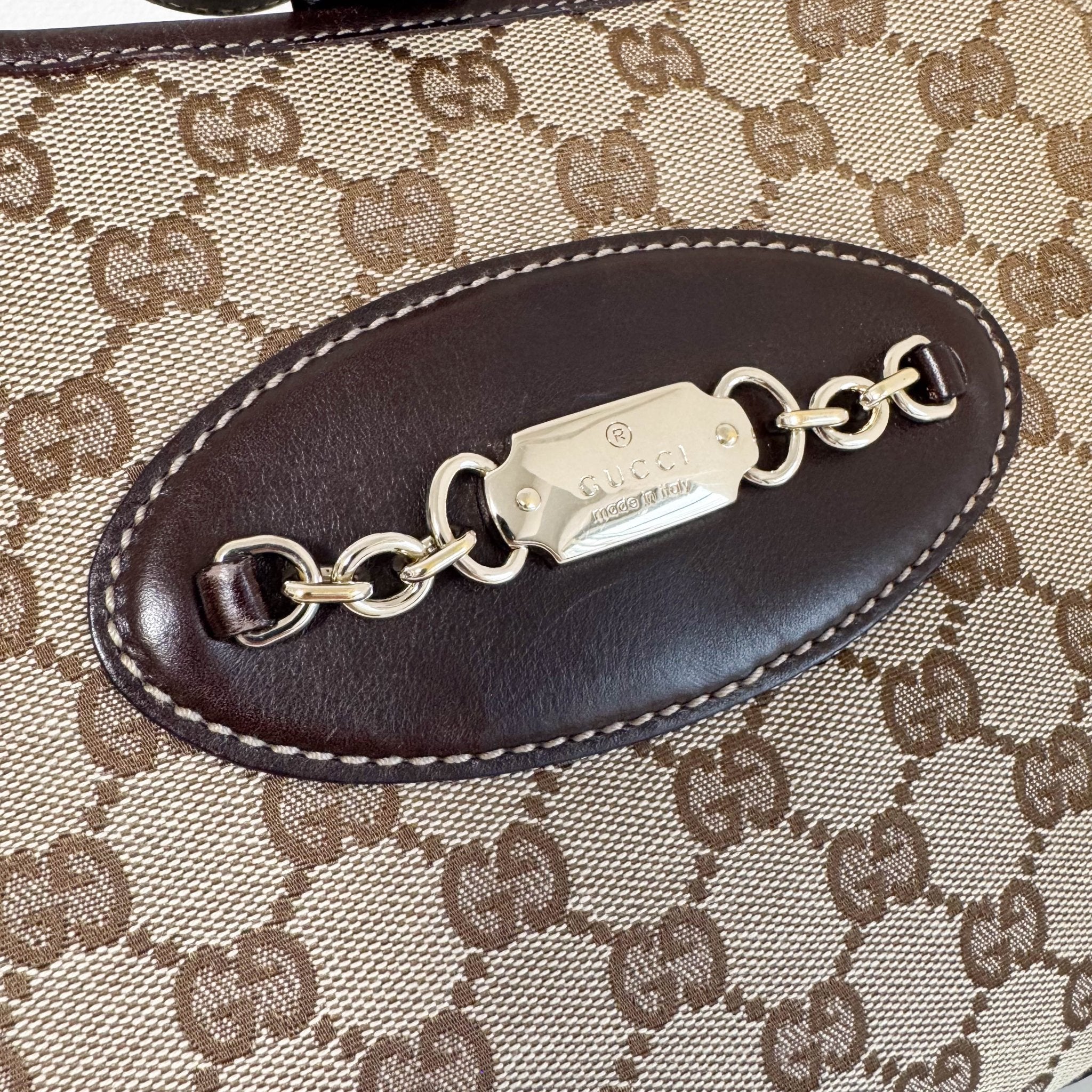 GUCCI Horsebit Jackie GG Canvas Shoulder Bag, in , Sold by HIVE PRELOVED - Shoulder Bags, ,