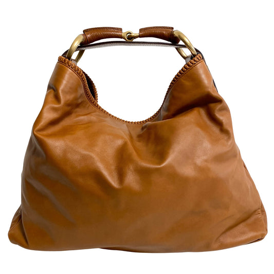 GUCCI Horsebit Large Hobo Brown Leather Shoulder Bag, in , Sold by HIVE PRELOVED - Shoulder Bags, ,
