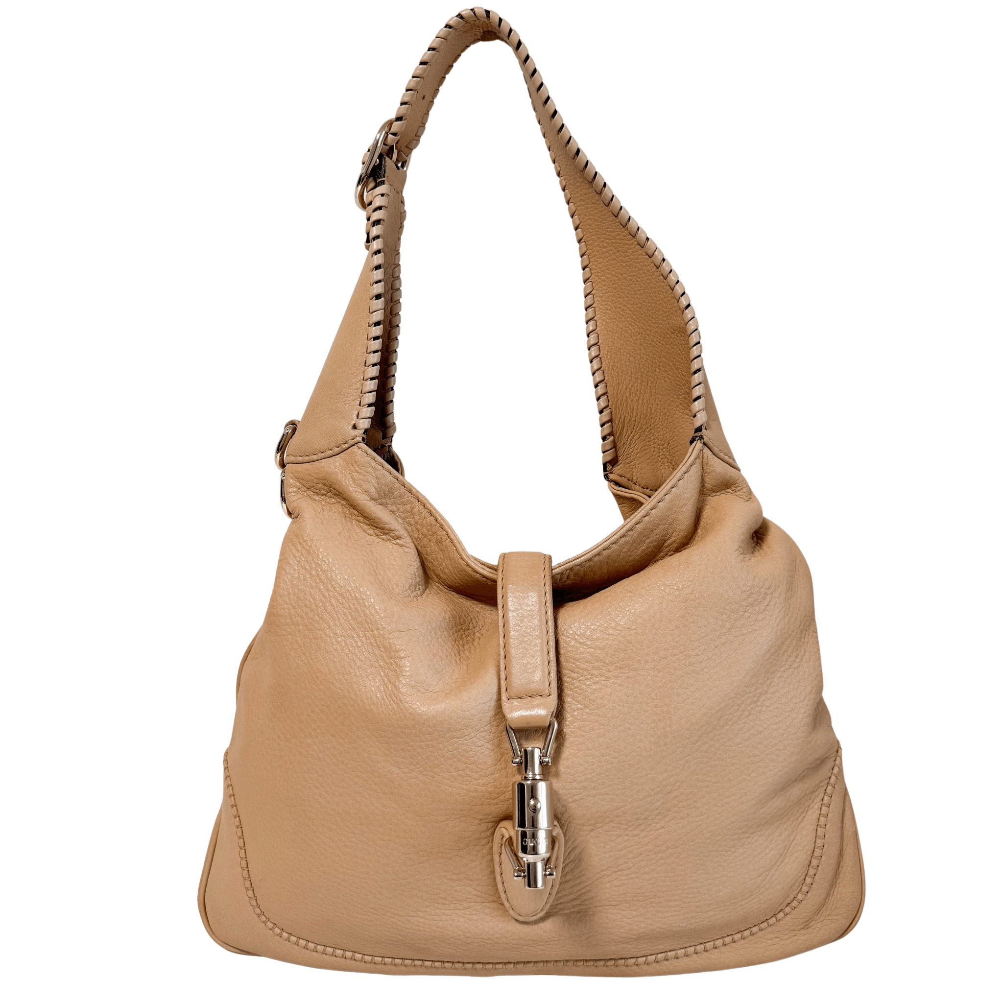 GUCCI Jackie 1961 Beige Leather Tussel Shoulder Bag, in , Sold by HIVE PRELOVED - Shoulder Bags, ,