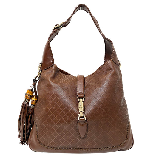 GUCCI Jackie 1961 Brown Leather Tussel Shoulder Bag, in , Sold by HIVE PRELOVED - Shoulder Bags, ,