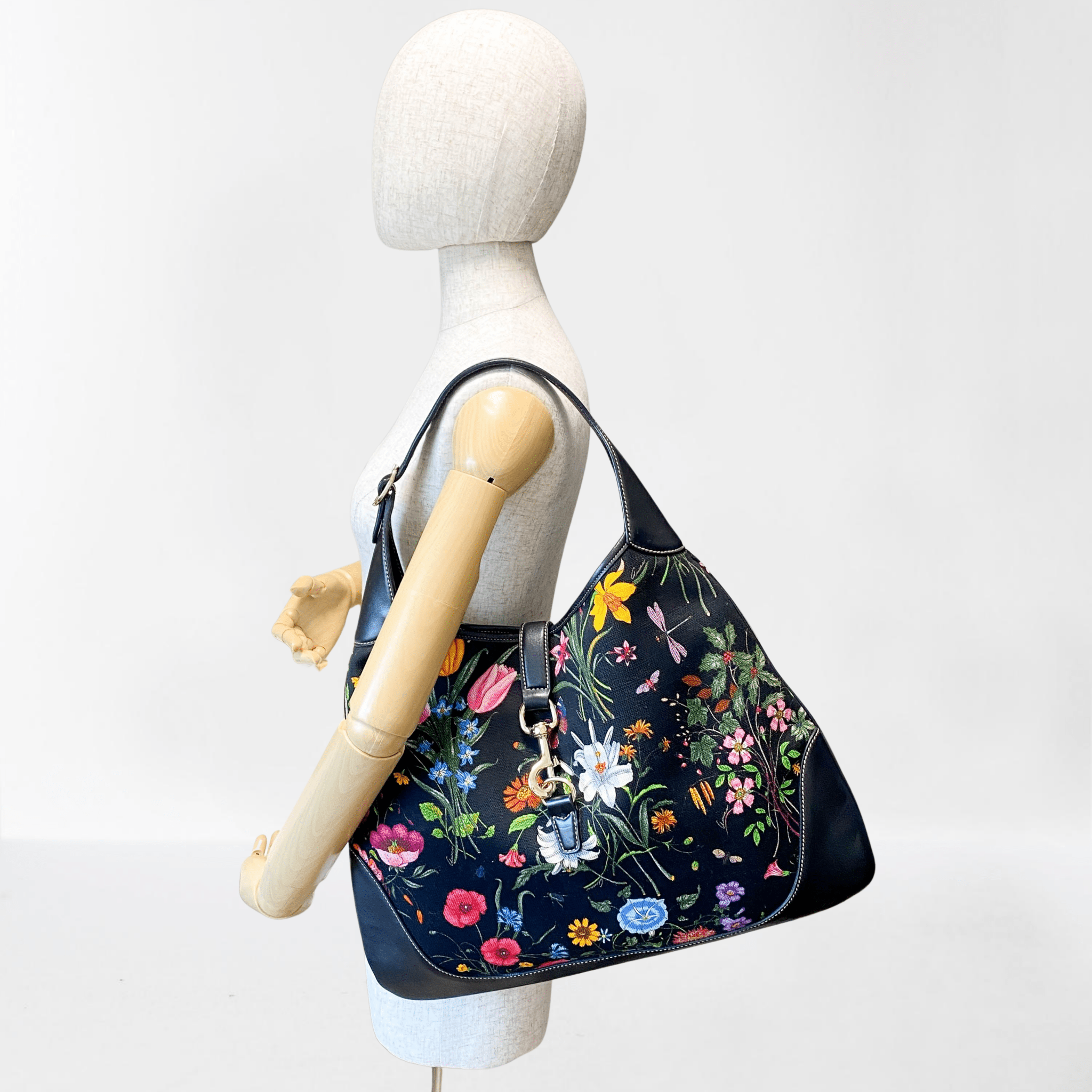 GUCCI Jackie 1961 Floral Canvas Shoulder Bag, in , Sold by HIVE PRELOVED - Shoulder Bags, ,