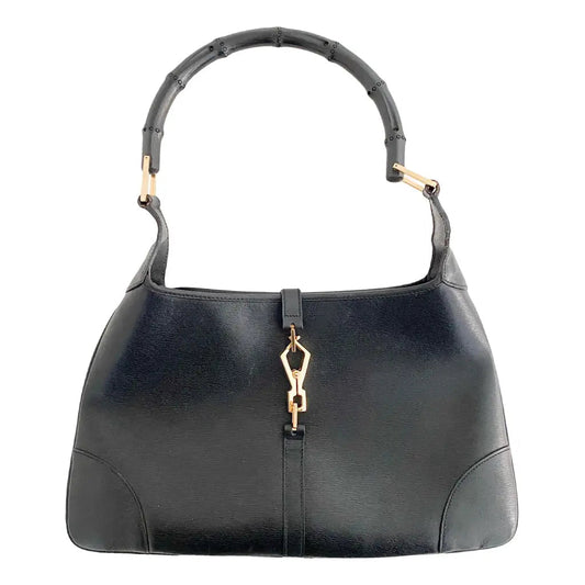 GUCCI Jackie 1961 Leather Handbag, Black in Calfskin Leather, Sold by HIVE PRELOVED - , ,