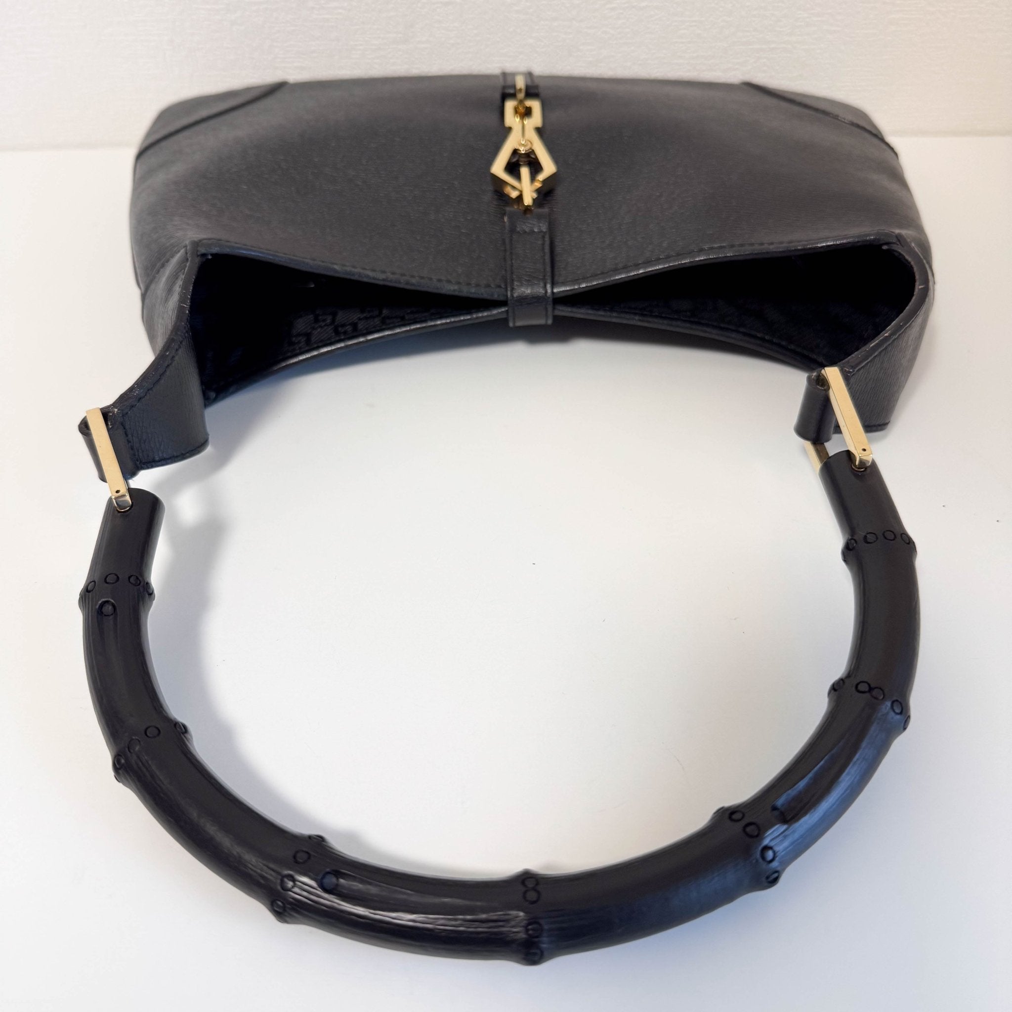 GUCCI Jackie Bamboo Leather Shoulder Bag, in , Sold by HIVE PRELOVED - Shoulder Bags, ,