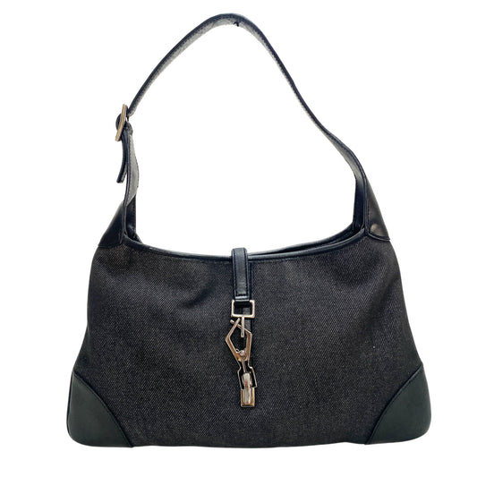 GUCCI Jackie Black Canvas Shoulder Bag, in , Sold by HIVE PRELOVED - Shoulder Bags, ,
