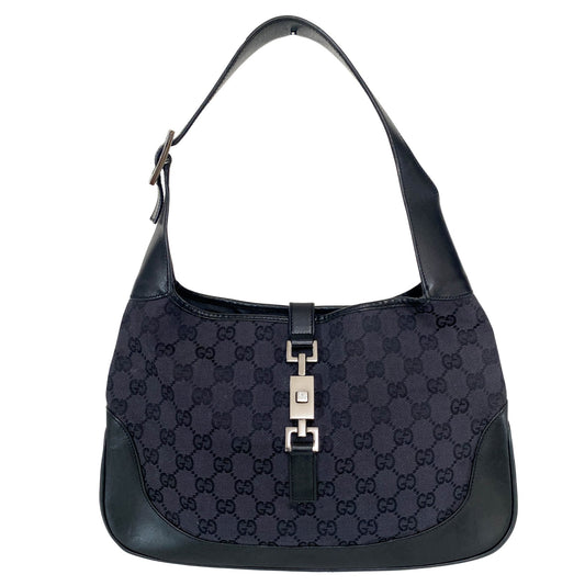 GUCCI Jackie Black GG Canvas Shoulder Bag, in , Sold by HIVE PRELOVED - Shoulder Bags, ,