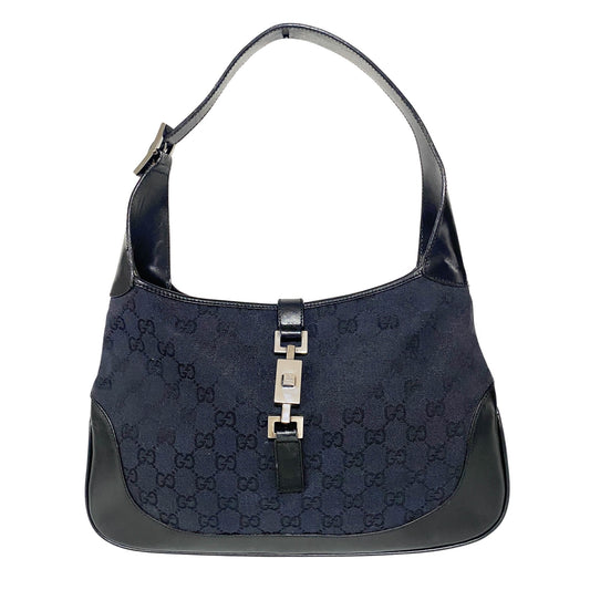 GUCCI Jackie Black GG Canvas Shoulder Bag, in , Sold by HIVE PRELOVED - Shoulder Bags, ,