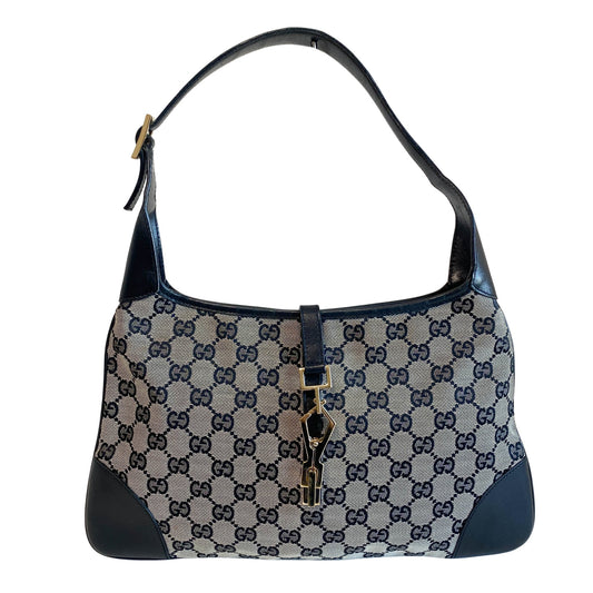 GUCCI Jackie Black GG Canvas Shoulder Bag, in , Sold by HIVE PRELOVED - Shoulder Bags, ,