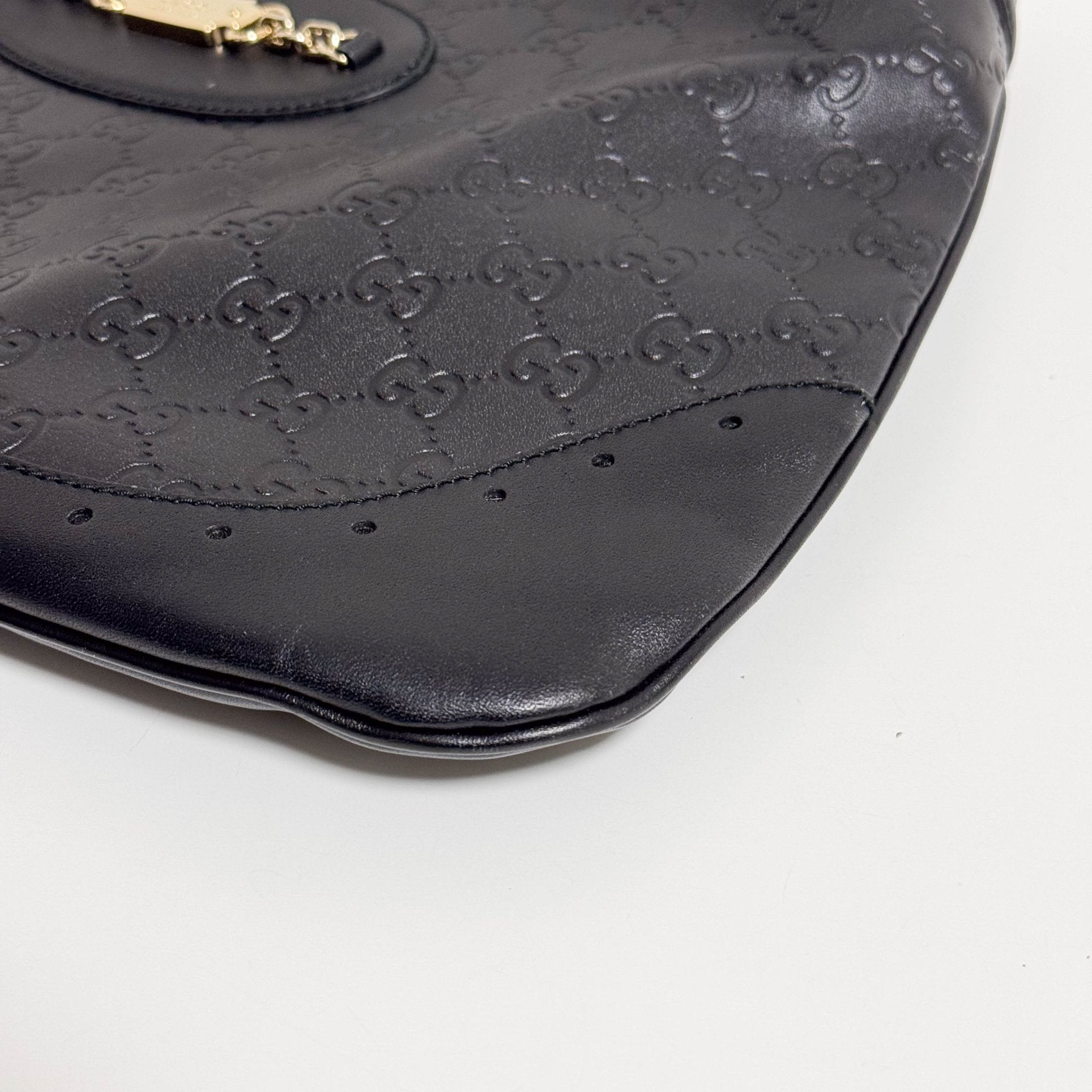 GUCCI Jackie Black Leather Gold Horsebit Hardware Shoulder Bag, in , Sold by HIVE PRELOVED - Shoulder Bags, ,