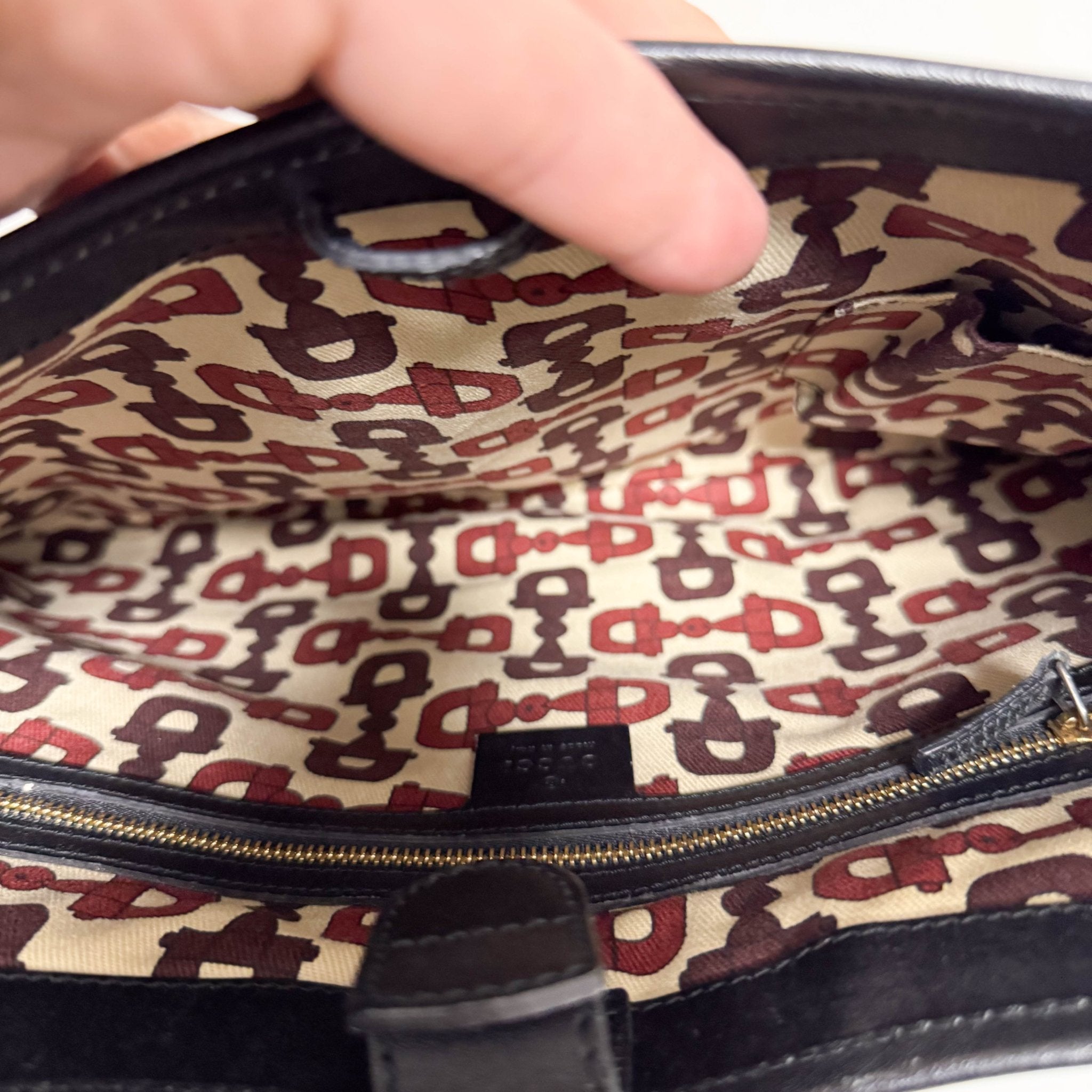 GUCCI Jackie Black Leather Gold Horsebit Hardware Shoulder Bag, in , Sold by HIVE PRELOVED - Shoulder Bags, ,