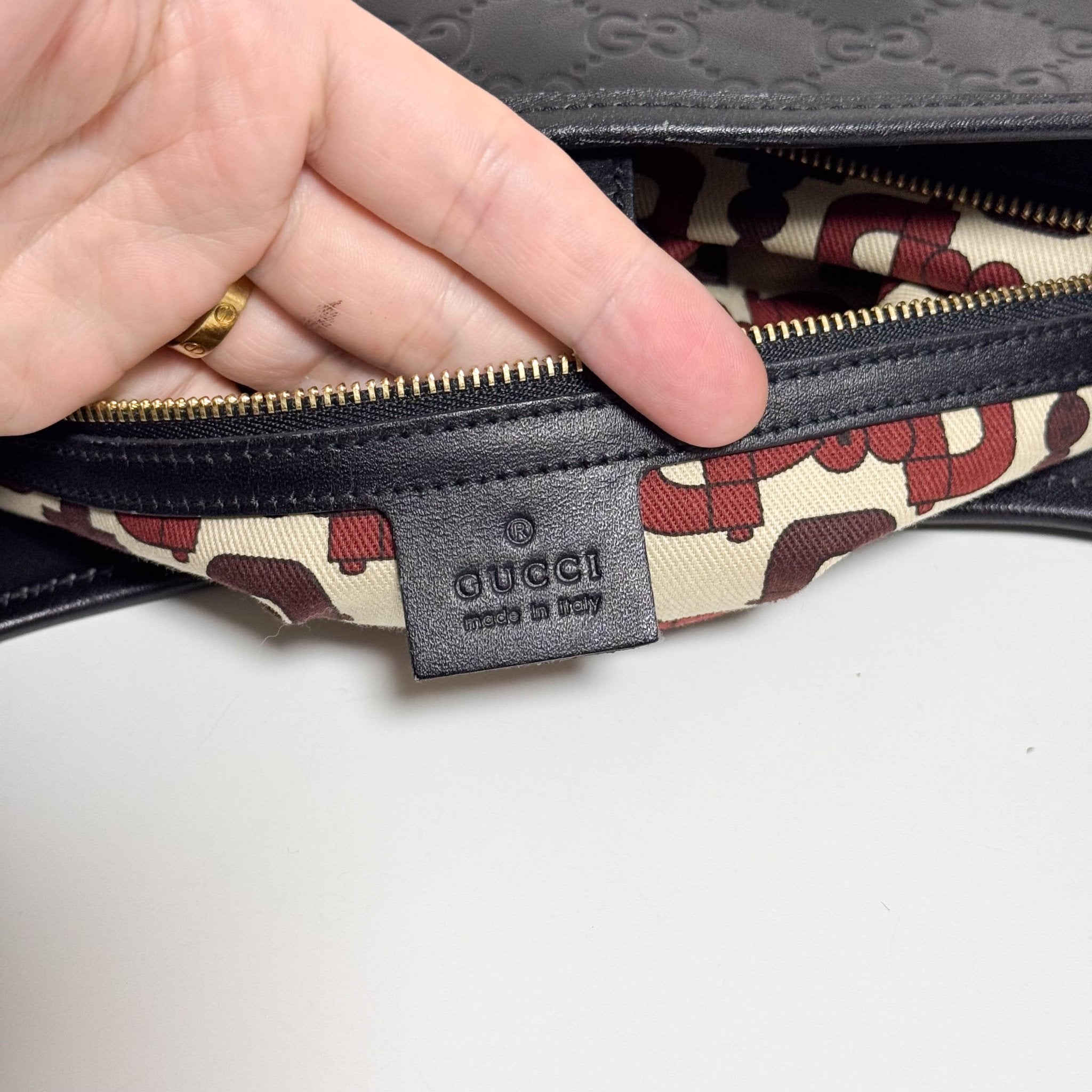 GUCCI Jackie Black Leather Gold Horsebit Hardware Shoulder Bag, in , Sold by HIVE PRELOVED - Shoulder Bags, ,