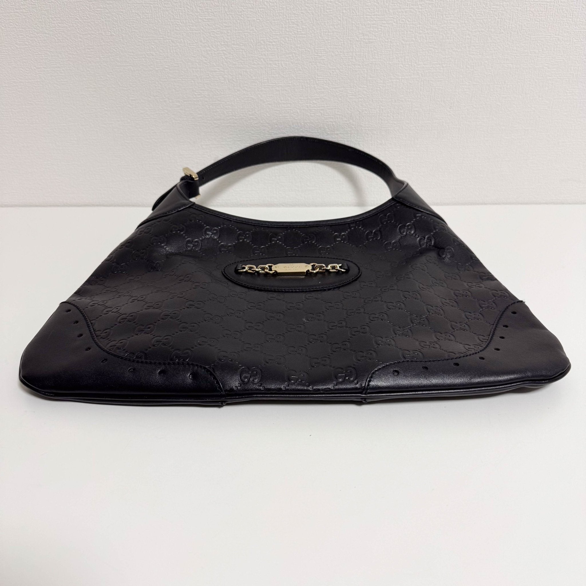 GUCCI Jackie Black Leather Gold Horsebit Hardware Shoulder Bag, in , Sold by HIVE PRELOVED - Shoulder Bags, ,