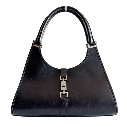 GUCCI Jackie Black Leather Handbag, in , Sold by HIVE PRELOVED - Shoulder Bags, ,