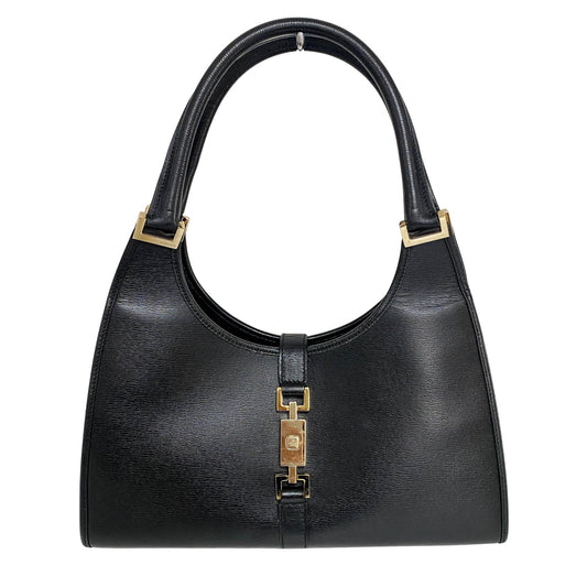 GUCCI Jackie Black Leather Shoulder Bag / Gold Hardware, in , Sold by HIVE PRELOVED - Shoulder Bags, ,