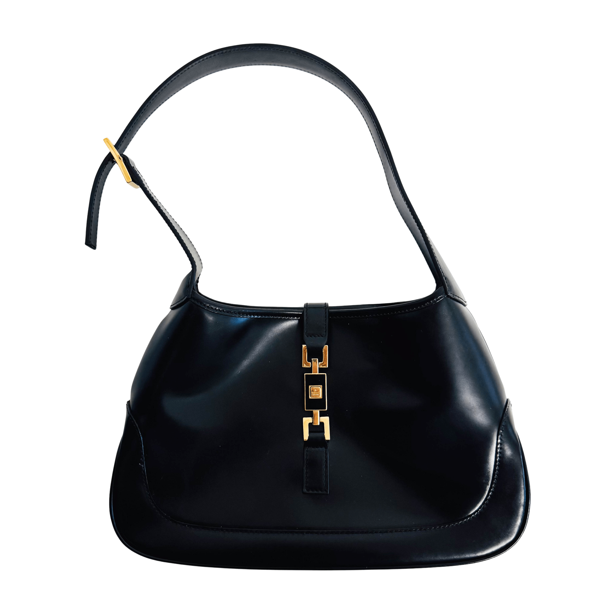 GUCCI Jackie Black Leather Shoulder Bag, in , Sold by HIVE PRELOVED - Shoulder Bags, ,