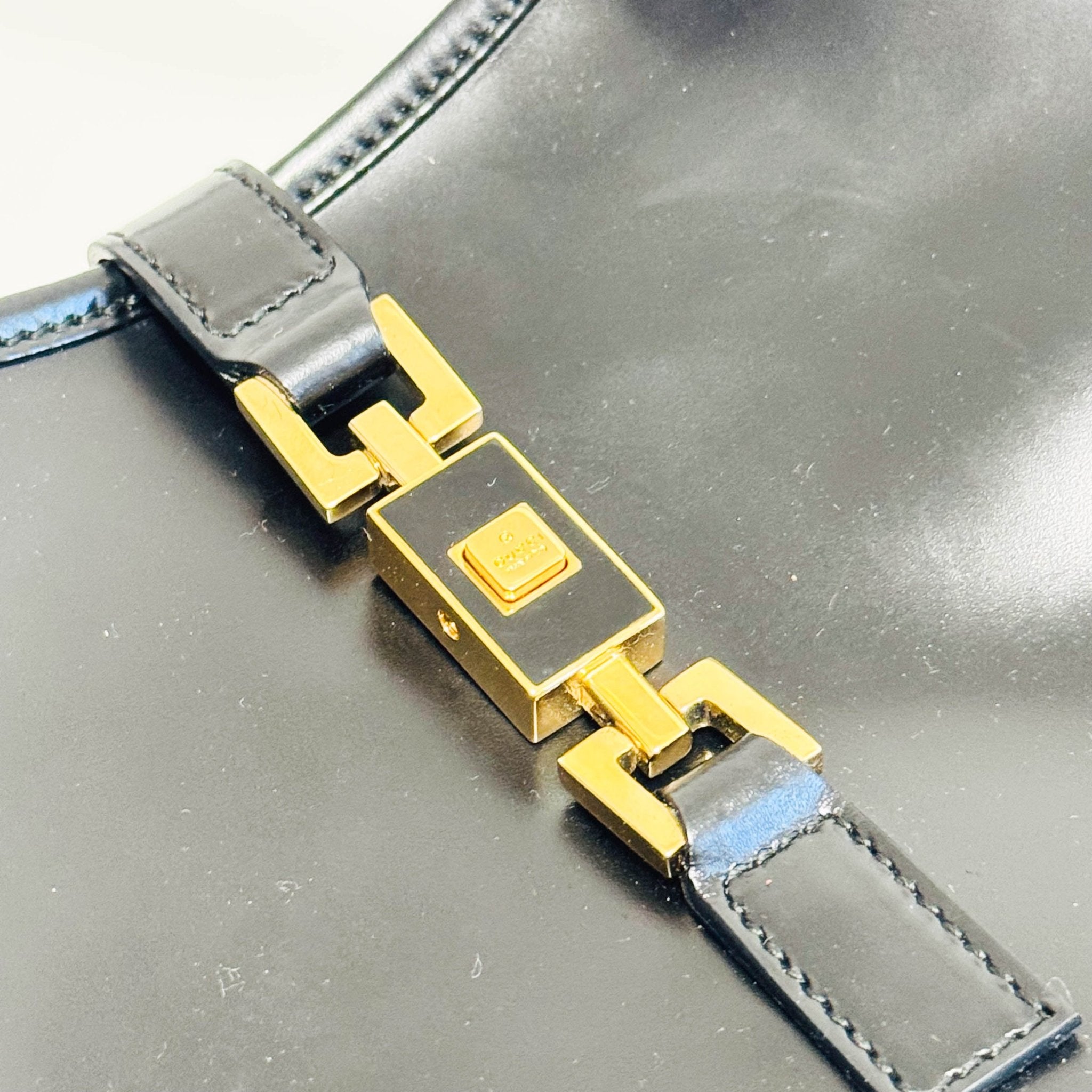 GUCCI Jackie Black Leather Shoulder Bag, in , Sold by HIVE PRELOVED - Shoulder Bags, ,