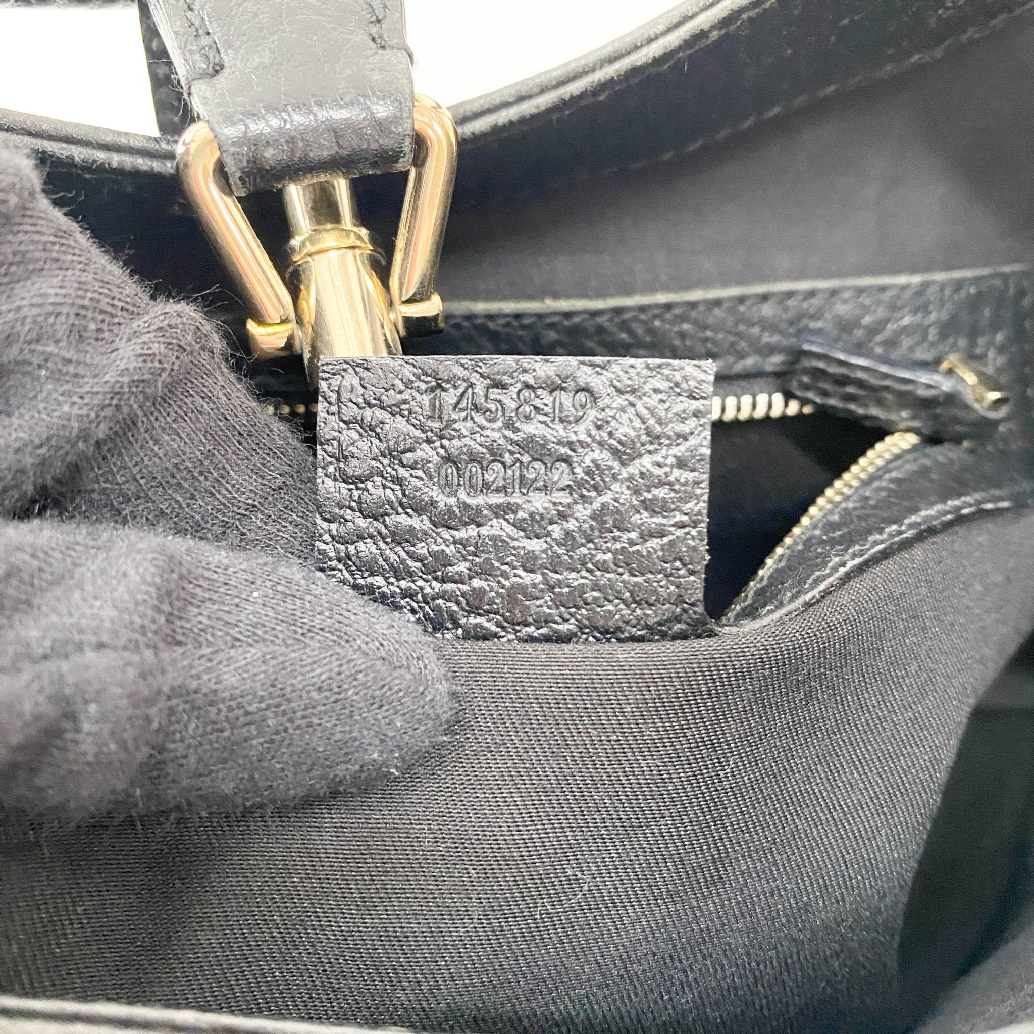 GUCCI Jackie Black Leather Shoulder Bag, in , Sold by HIVE PRELOVED - Shoulder Bags, ,