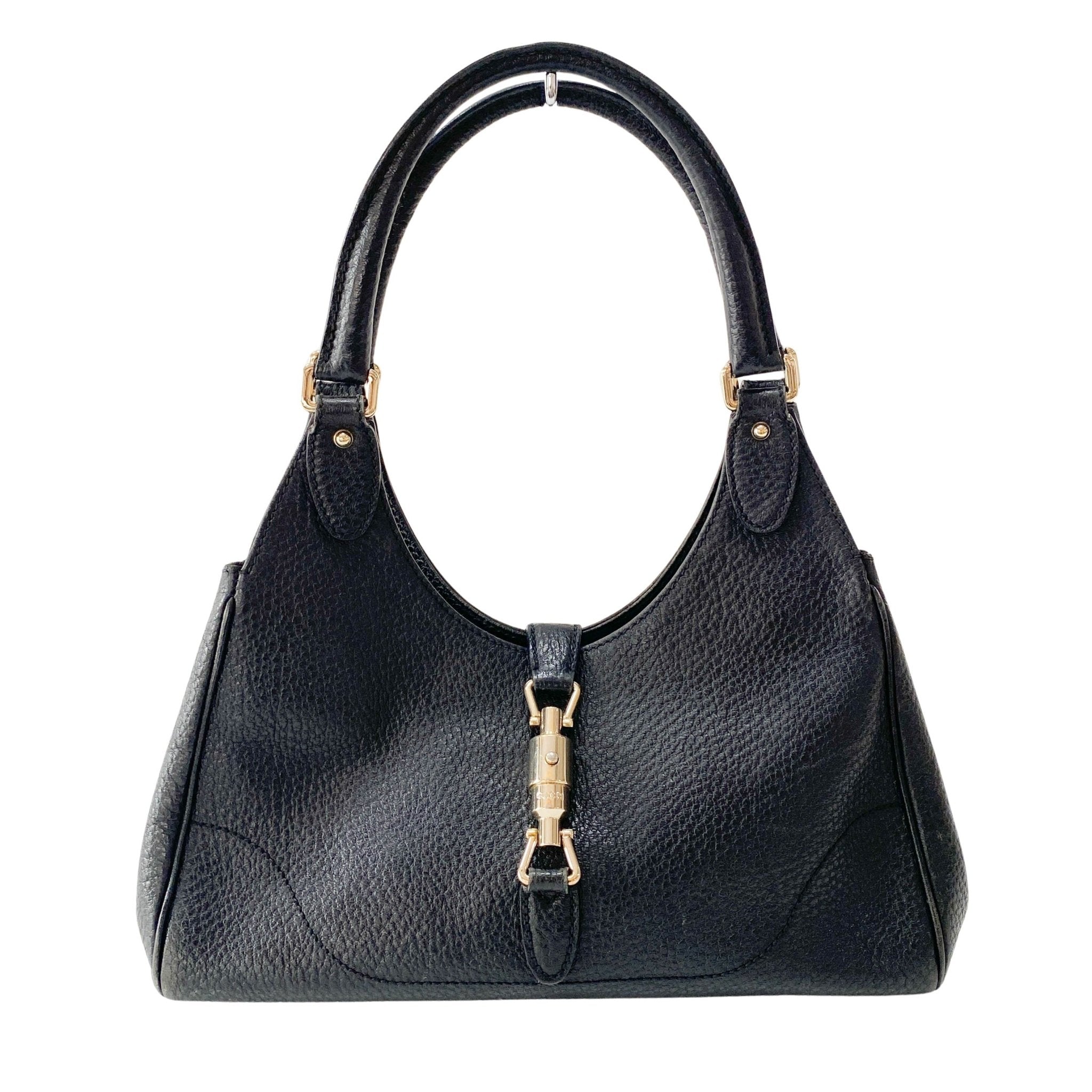 GUCCI Jackie Black Leather Shoulder Bag, in , Sold by HIVE PRELOVED - Shoulder Bags, ,