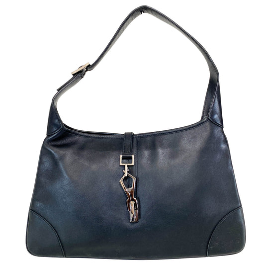 GUCCI Jackie Black Leather Shoulder Bag, in , Sold by HIVE PRELOVED - Shoulder Bags, ,