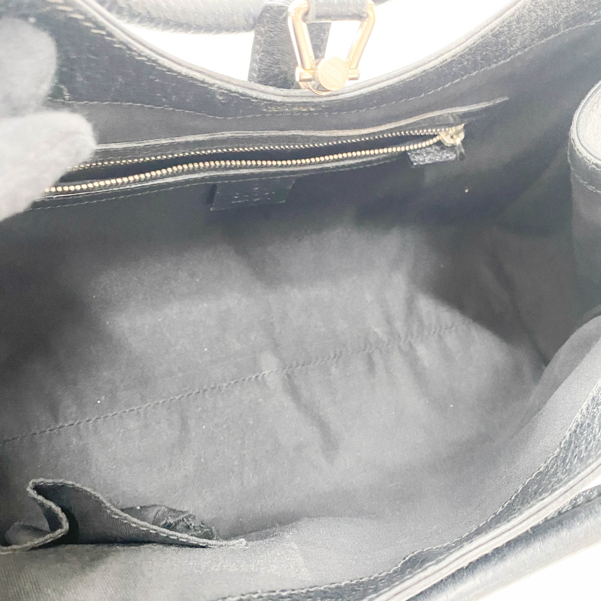 GUCCI Jackie Black Leather Shoulder Bag, in , Sold by HIVE PRELOVED - Shoulder Bags, ,