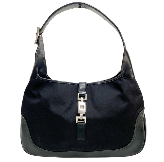 GUCCI Jackie Black Nylon Shoulder Bag, in , Sold by HIVE PRELOVED - Shoulder Bags, ,