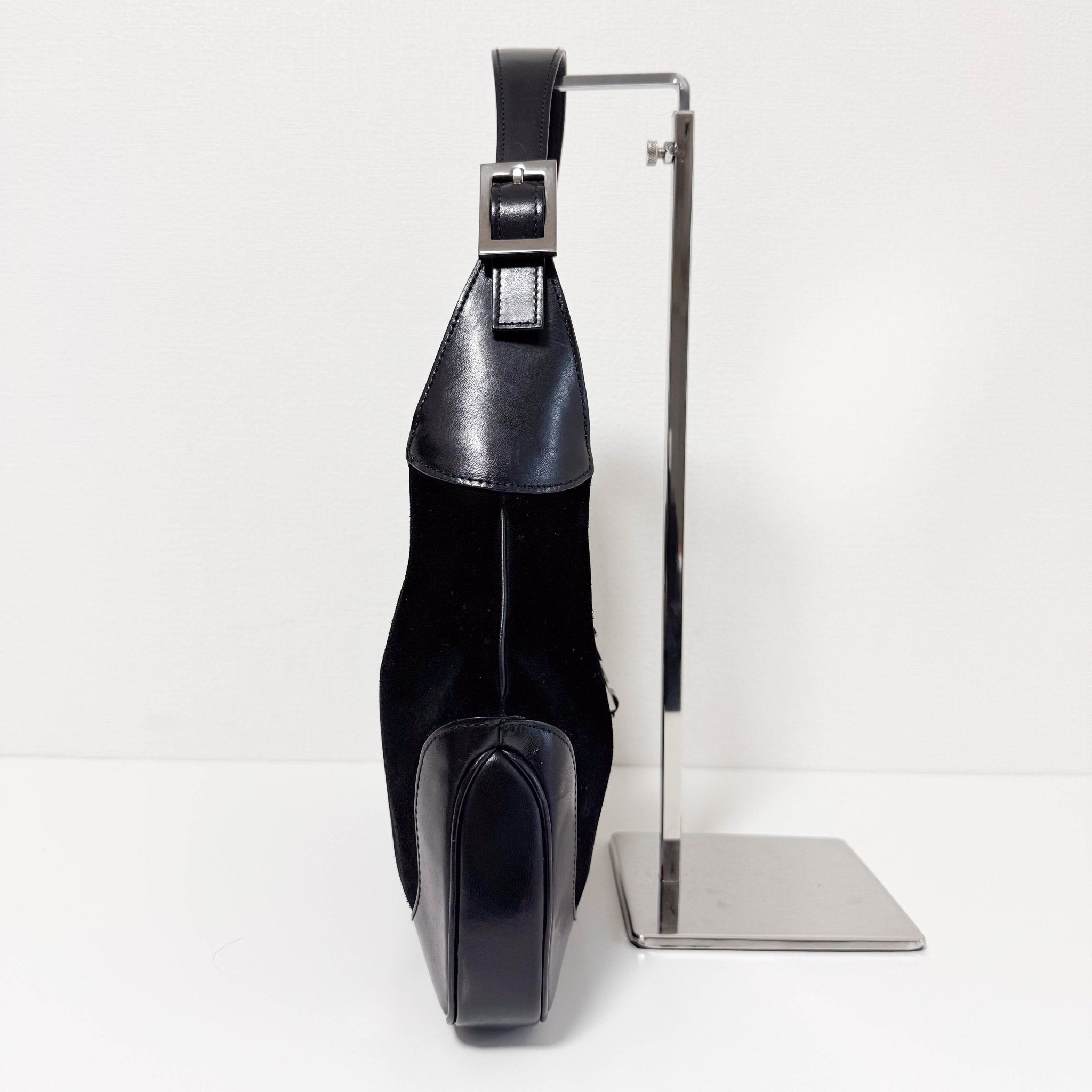 GUCCI Jackie Black Suede Sherry Shoulder Bag, in , Sold by HIVE PRELOVED - Shoulder Bags, ,