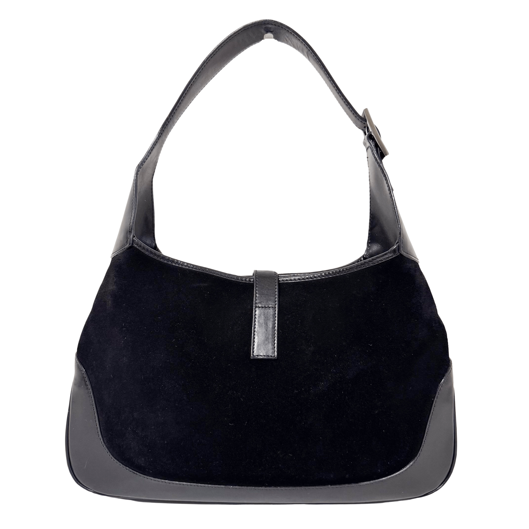 GUCCI Jackie Black Suede Sherry Shoulder Bag, in , Sold by HIVE PRELOVED - Shoulder Bags, ,