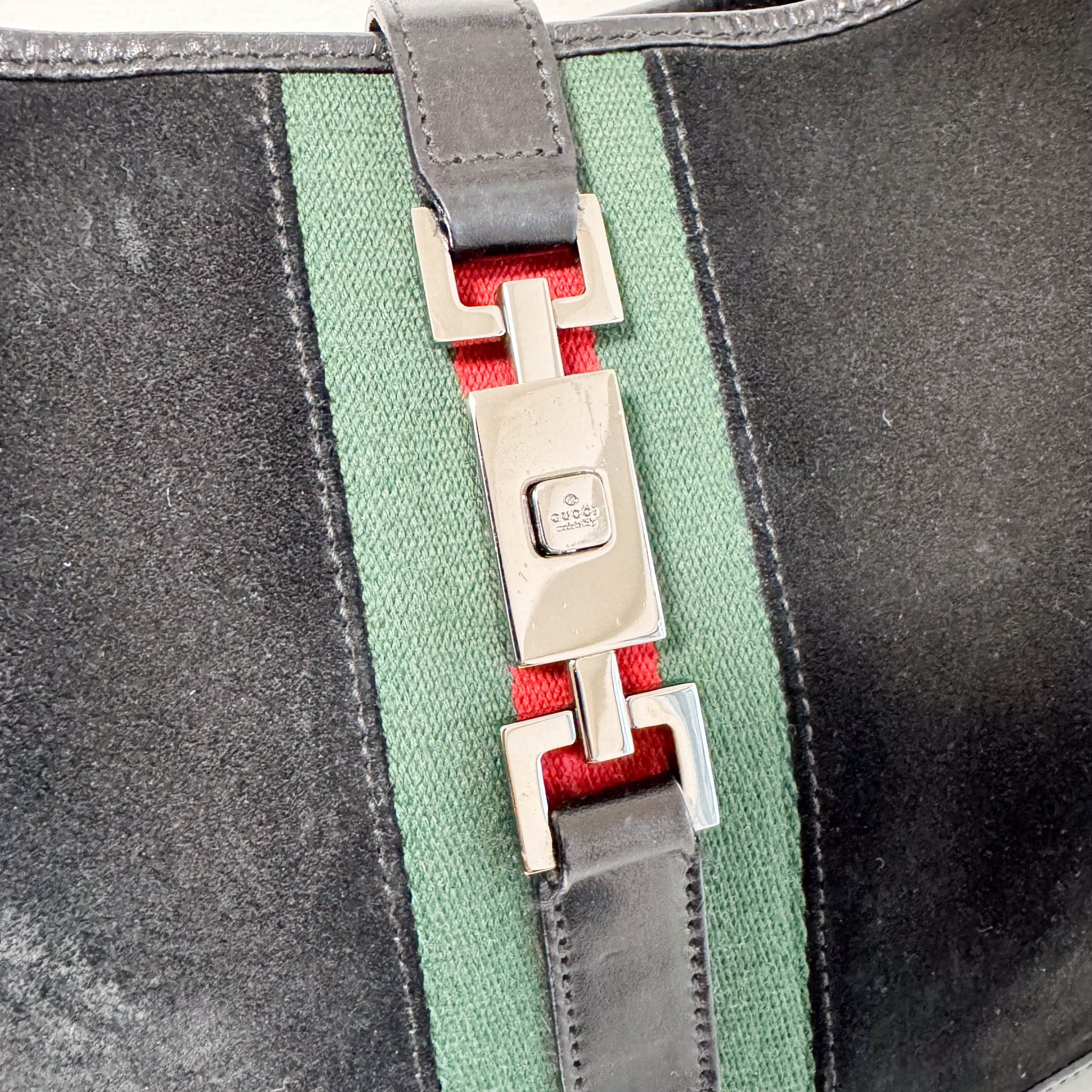 GUCCI Jackie Black Suede Sherry Shoulder Bag, in , Sold by HIVE PRELOVED - Shoulder Bags, ,