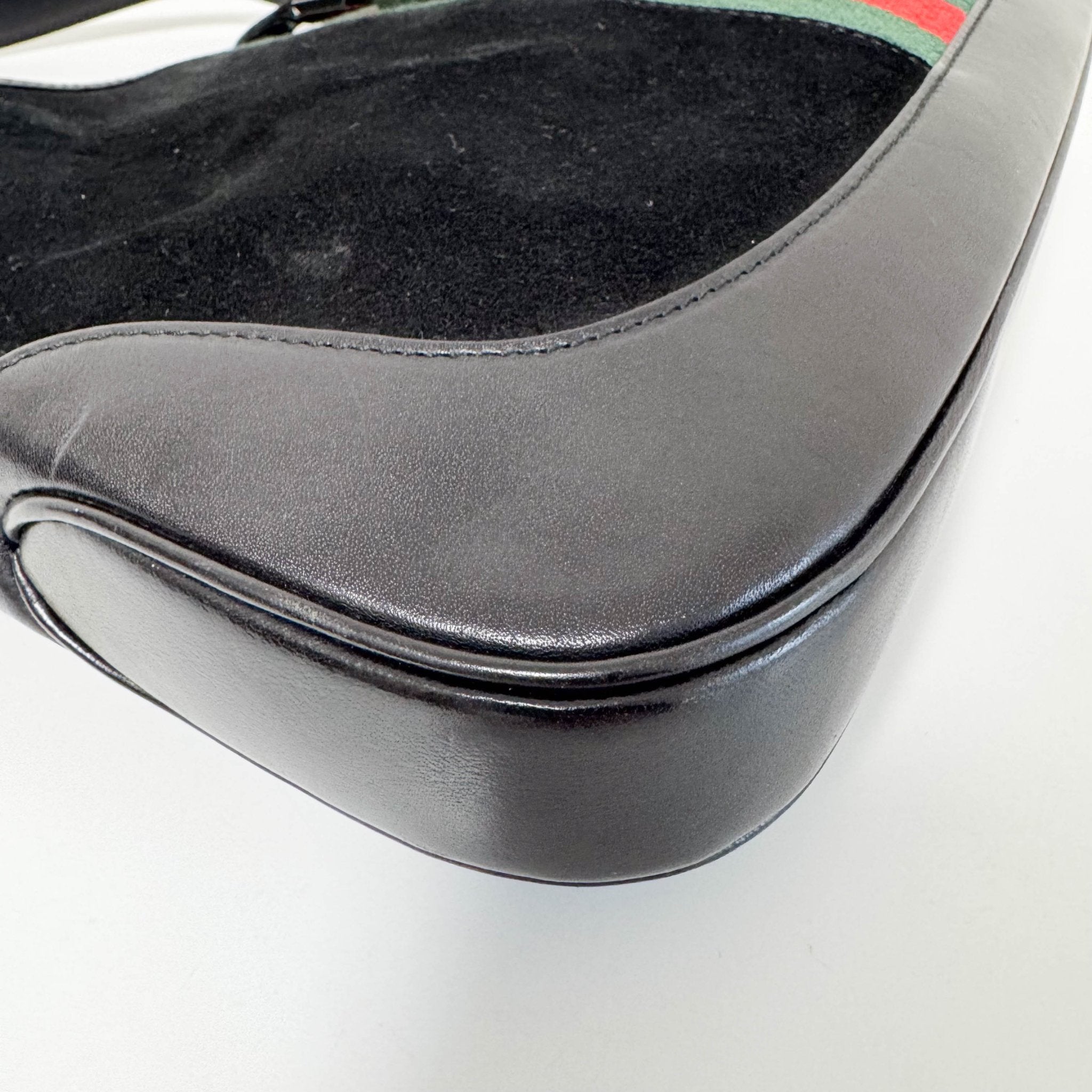 GUCCI Jackie Black Suede Sherry Shoulder Bag, in , Sold by HIVE PRELOVED - Shoulder Bags, ,