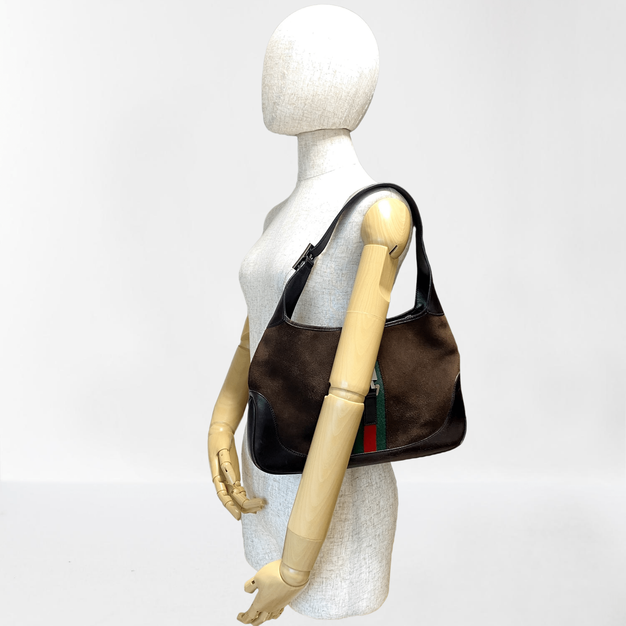 GUCCI Jackie Brown Suede Sherry Shoulder Bag, in , Sold by HIVE PRELOVED - Shoulder Bags, ,