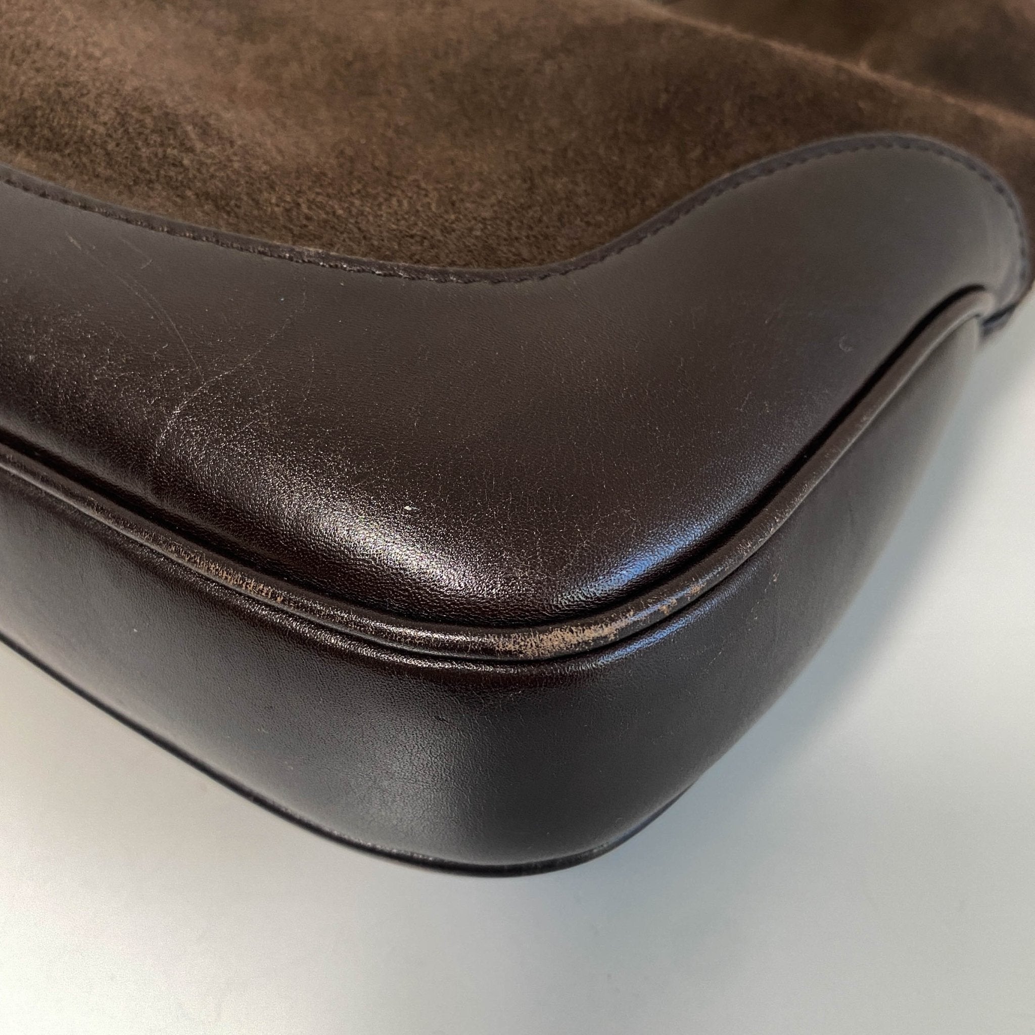 GUCCI Jackie Brown Suede Sherry Shoulder Bag, in , Sold by HIVE PRELOVED - Shoulder Bags, ,