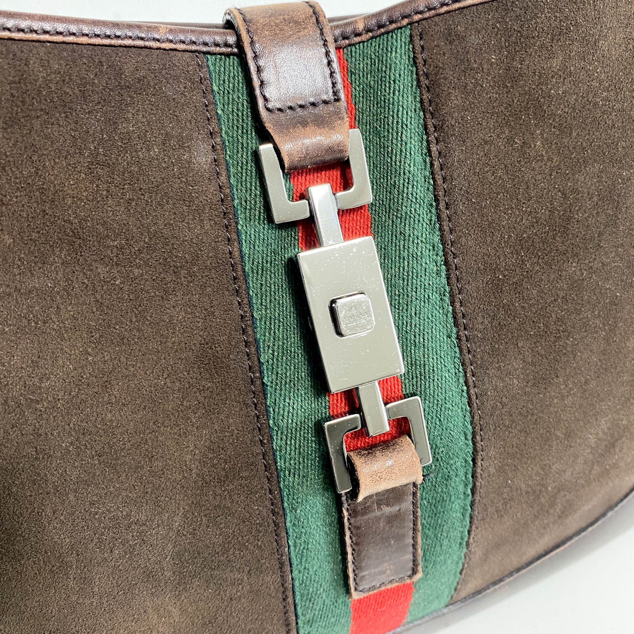 GUCCI Jackie Brown Suede Shoulder Bag, in , Sold by HIVE PRELOVED - Shoulder Bags, ,