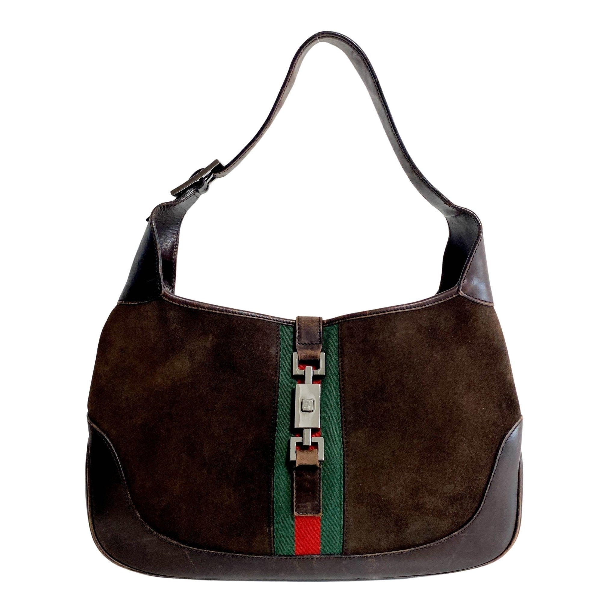 GUCCI Jackie Brown Suede Shoulder Bag, in , Sold by HIVE PRELOVED - Shoulder Bags, ,