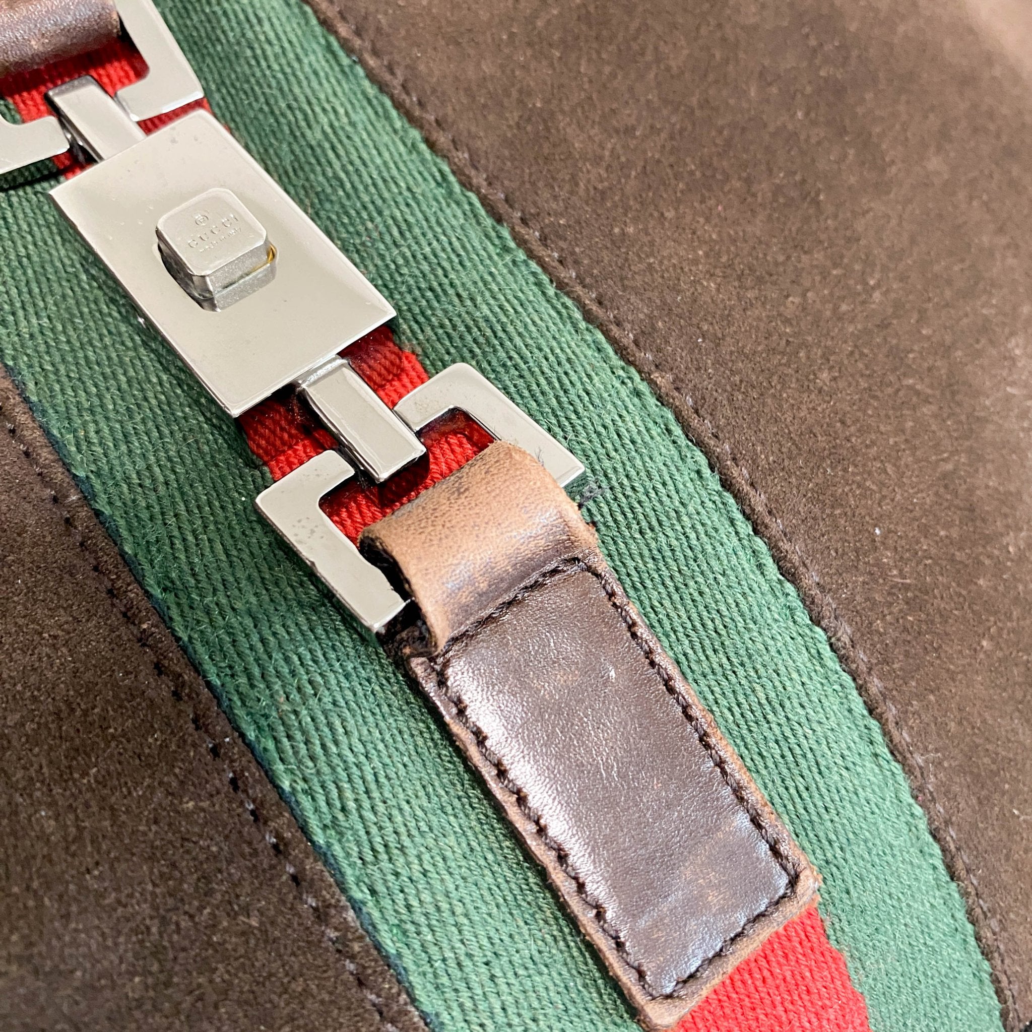 GUCCI Jackie Brown Suede Shoulder Bag, in , Sold by HIVE PRELOVED - Shoulder Bags, ,