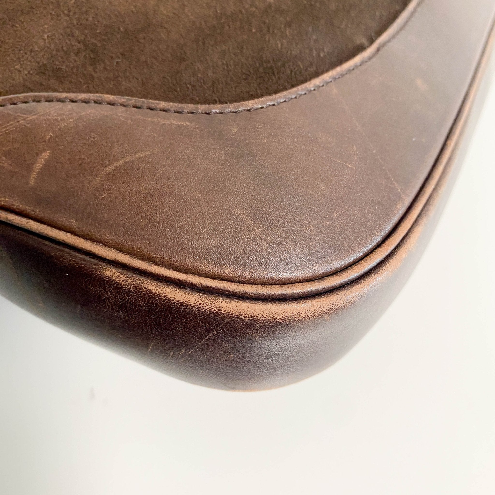 GUCCI Jackie Brown Suede Shoulder Bag, in , Sold by HIVE PRELOVED - Shoulder Bags, ,