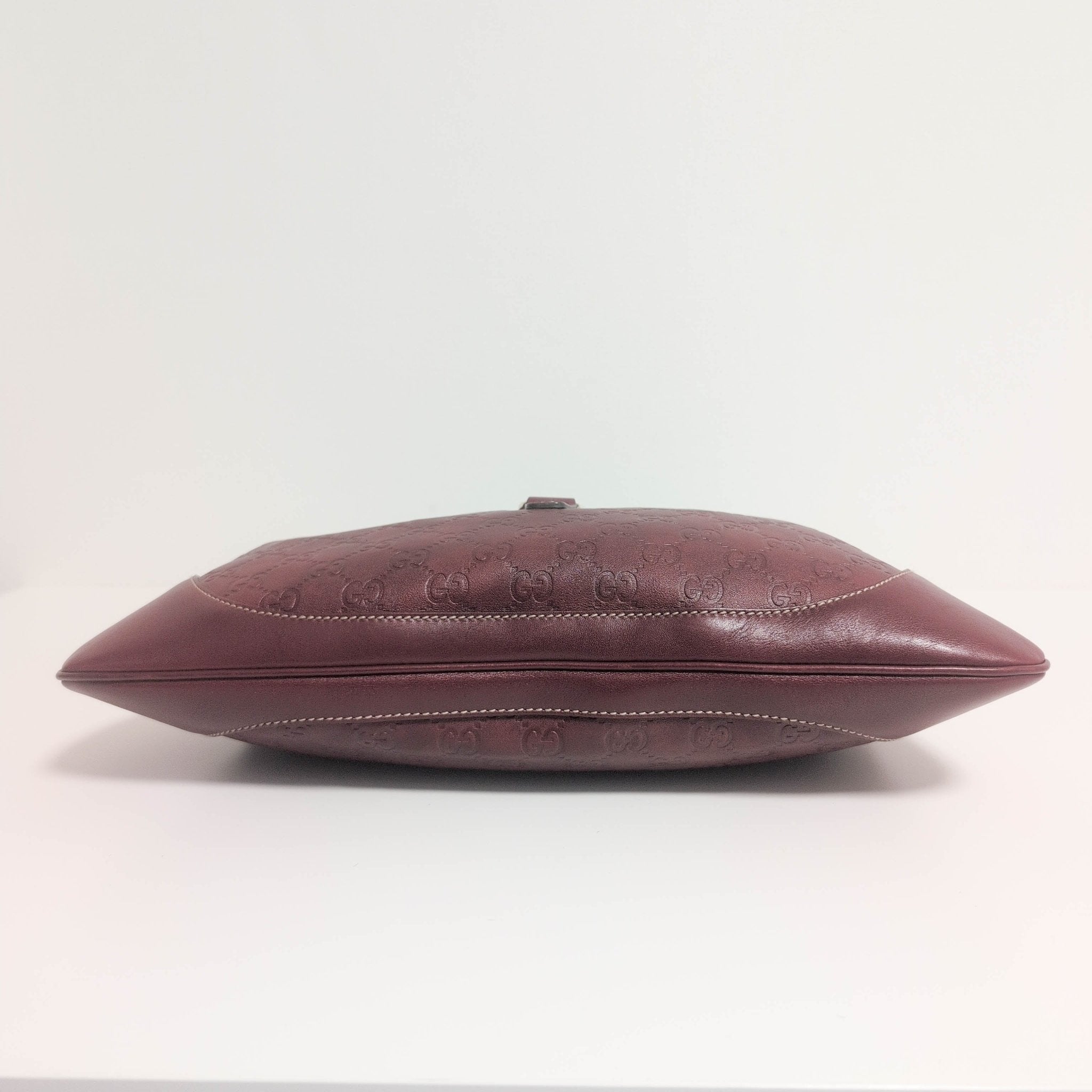 GUCCI Jackie Burgundy GG Guccissima Shoulder Bag, in , Sold by HIVE PRELOVED - Shoulder Bags, ,