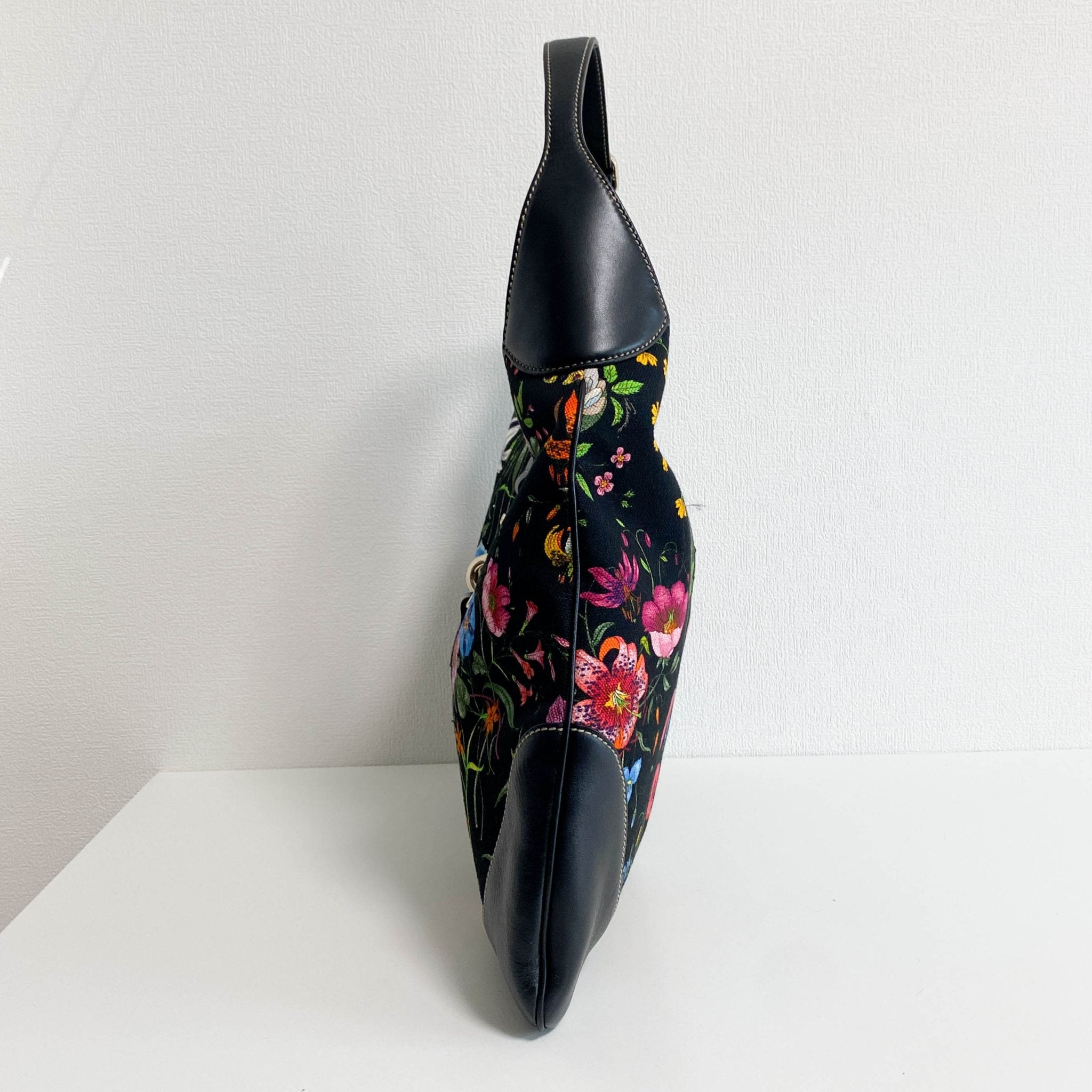 GUCCI Jackie Floral Printed Canvas Shoulder Bag, in , Sold by HIVE PRELOVED - Shoulder Bags, ,