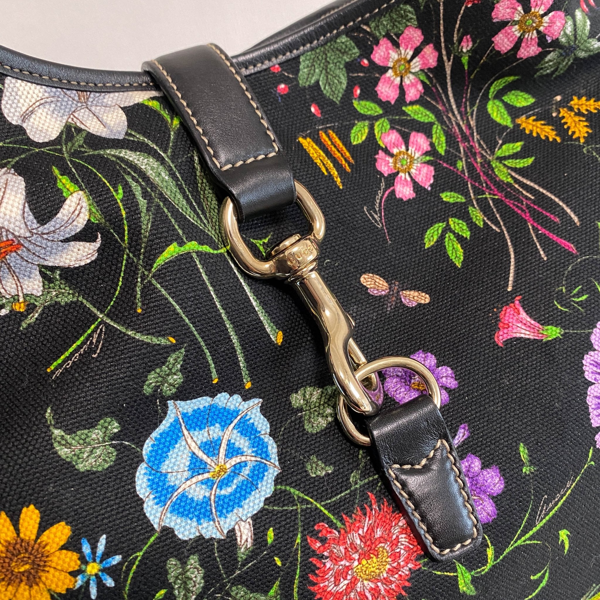 GUCCI Jackie Floral Printed Canvas Shoulder Bag, in , Sold by HIVE PRELOVED - Shoulder Bags, ,
