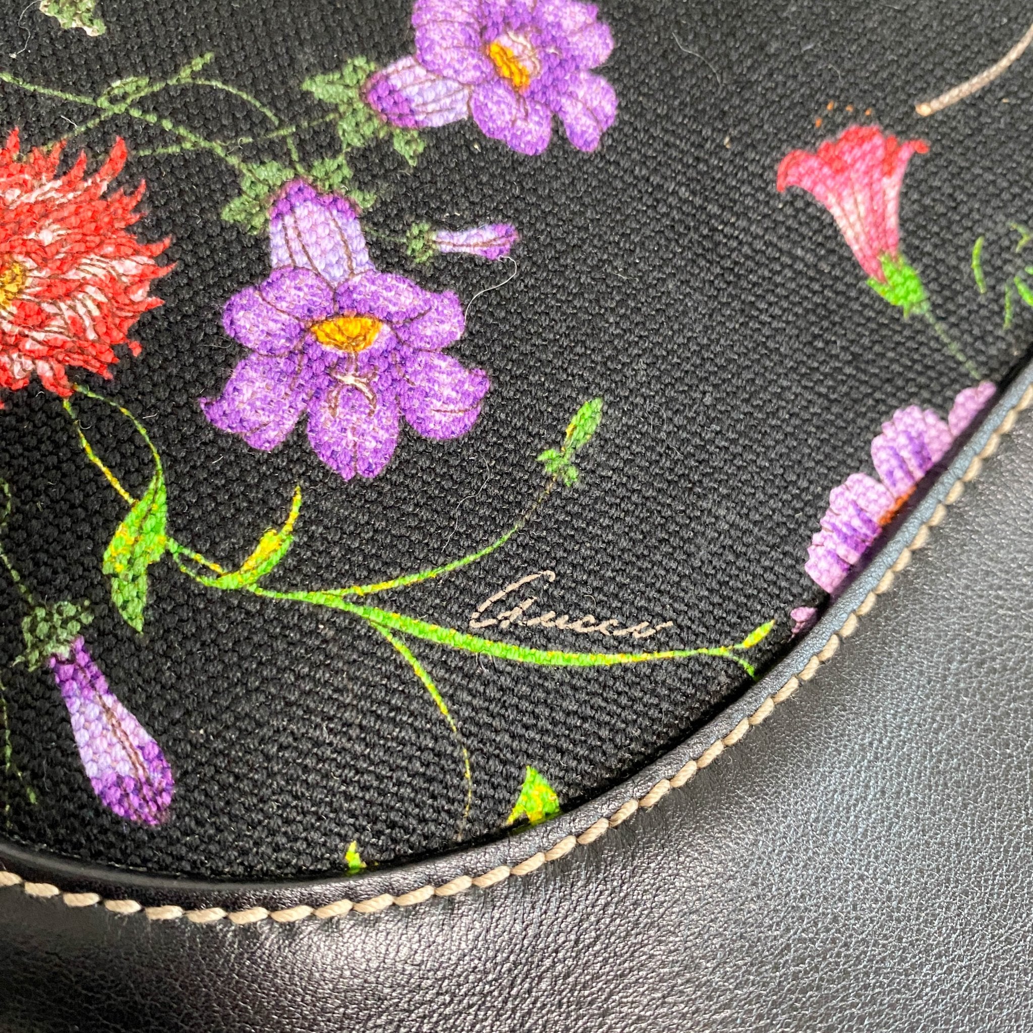 GUCCI Jackie Floral Printed Canvas Shoulder Bag, in , Sold by HIVE PRELOVED - Shoulder Bags, ,