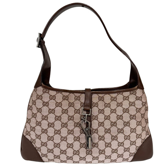 GUCCI Jackie GG Canvas Brown Shoulder Bag, in , Sold by HIVE PRELOVED - Shoulder Bags, ,
