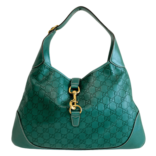 GUCCI Jackie Green Leather Shoulder Bag, in , Sold by HIVE PRELOVED - Shoulder Bags, ,