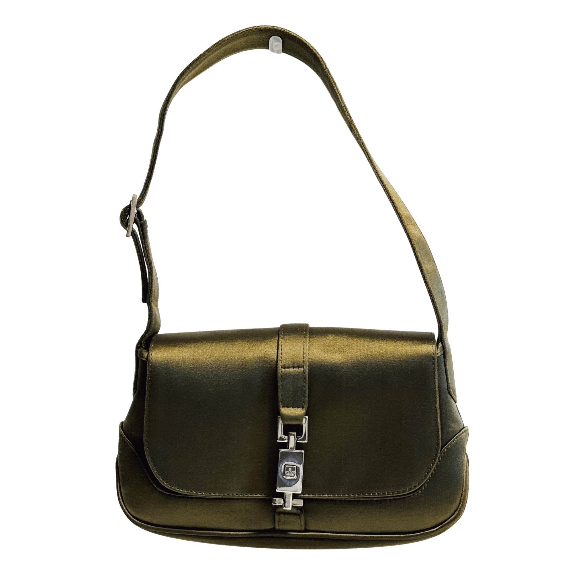GUCCI Jackie Green Satin Shoulder Bag, in , Sold by HIVE PRELOVED - Shoulder Bags, ,