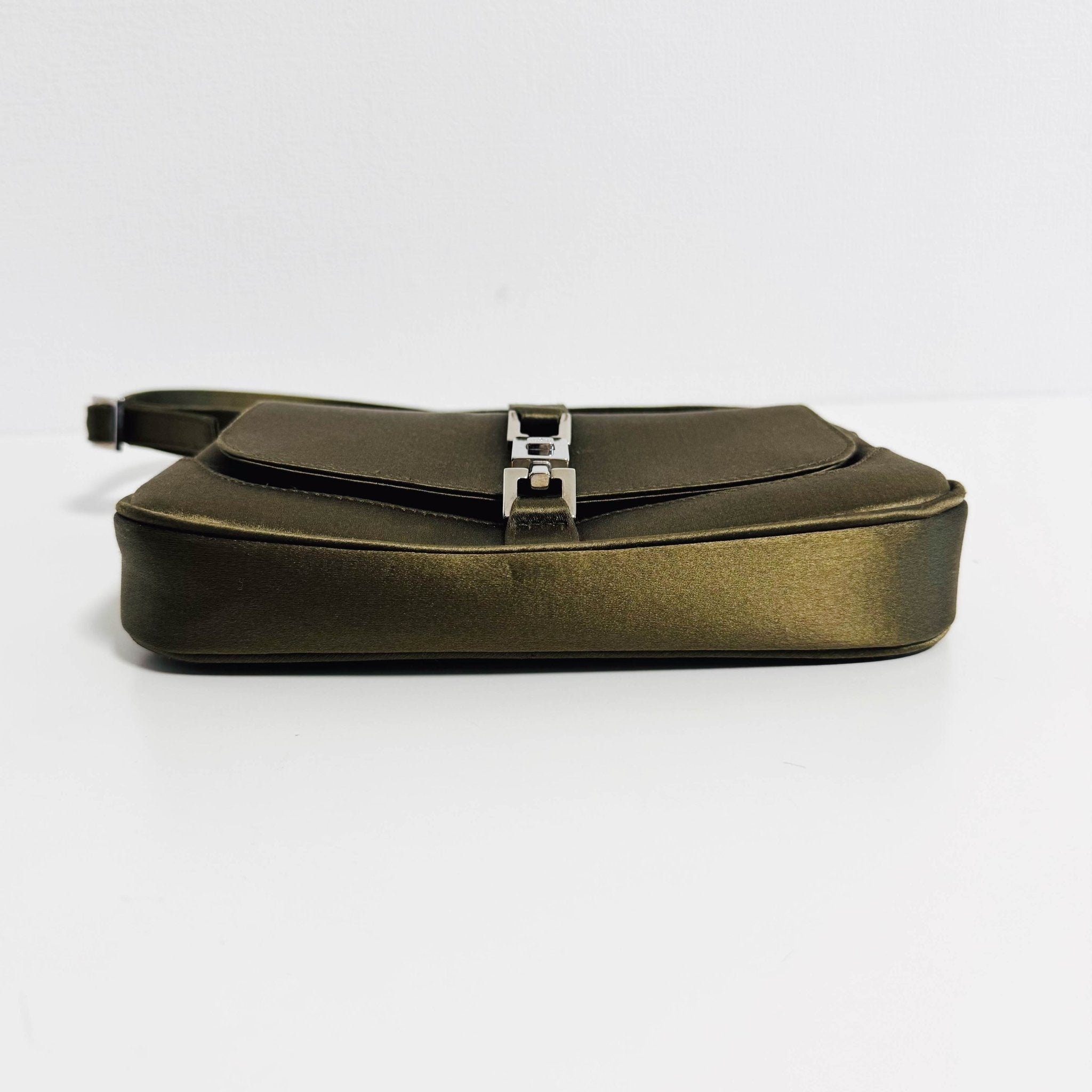 GUCCI Jackie Green Satin Shoulder Bag, in , Sold by HIVE PRELOVED - Shoulder Bags, ,