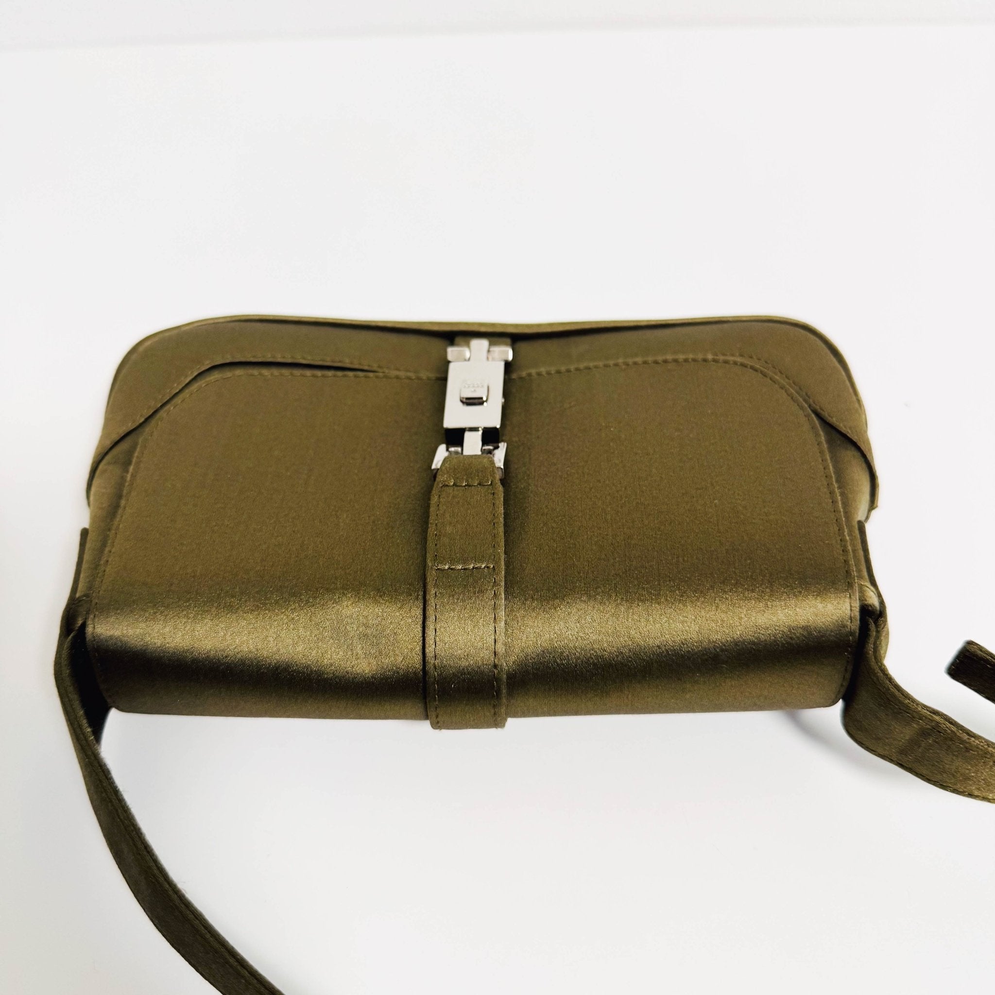 GUCCI Jackie Green Satin Shoulder Bag, in , Sold by HIVE PRELOVED - Shoulder Bags, ,