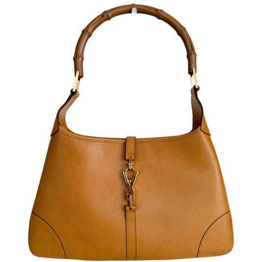 GUCCI Jackie Kandinsky Bamboo Leather Shoulder Bag, in , Sold by HIVE PRELOVED - Shoulder Bags, ,
