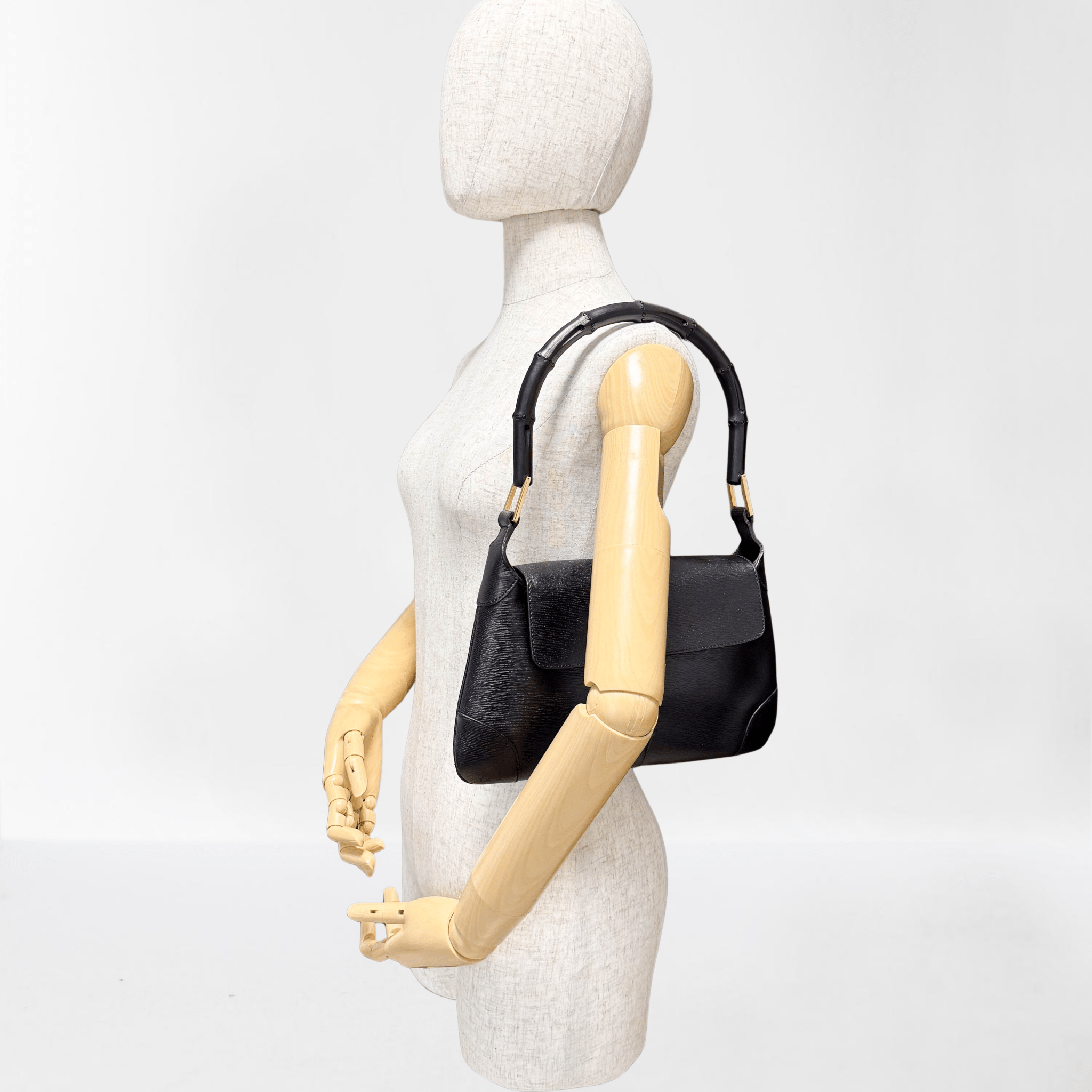 GUCCI Jackie Mini Bamboo Black Shoulder Bag, in , Sold by HIVE PRELOVED - Mini bags, Shoulder Bags,