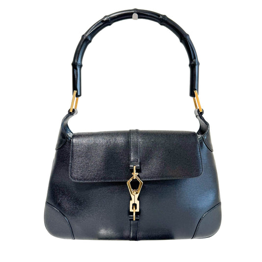 GUCCI Jackie Mini Kandinsky Bamboo Leather Shoulder Bag, in , Sold by HIVE PRELOVED - Handle Bags, ,