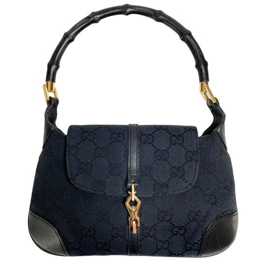 GUCCI Jackie Nano Bamboo Handle GG Canvas Mini Bag, in , Sold by HIVE PRELOVED - Handle Bags, Mini bags,
