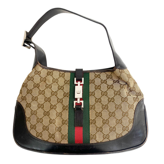 GUCCI Jackie Ohpidia Sherry Line GG Canvas Shoulder Bag, in , Sold by HIVE PRELOVED - Shoulder Bags, ,